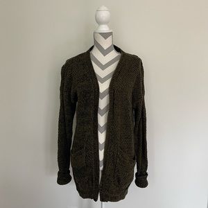 Abercrombie Green Chunky Sweater